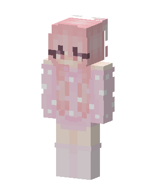 Pink Polka Dot skin, 3D preview