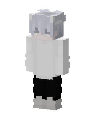 Snow Hoodie Boy skin, 3D preview