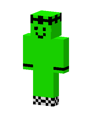 Green Emo Boy Minecraft skin