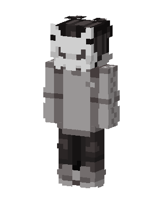Monochrome Mask skin, 3D preview