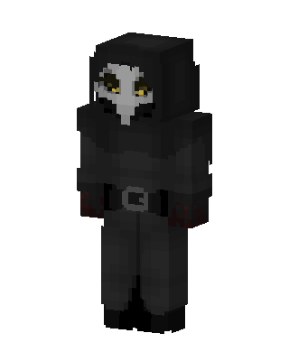 Black Hooded Villain Boy Minecraft skin