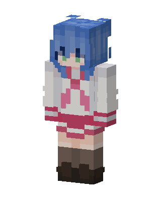 White Anime Girl Minecraft skin