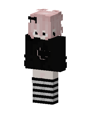 Black E-Girl Minecraft e-girl skin