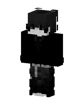Shadow Hoodie Boy skin, 3D preview