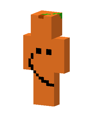 Pumpkin Smile Minecraft Halloween skin