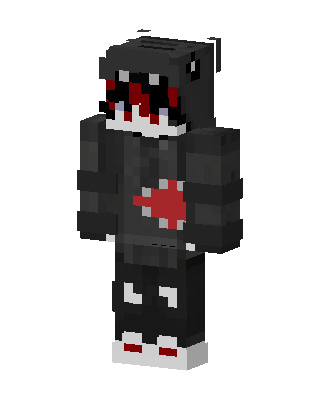 Shark Hoodie skin, 3D preview