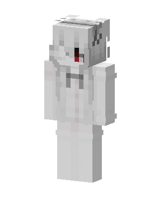 White Ghost Girl skin, 3D preview
