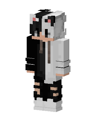Panda Hoodie skin, 3D preview