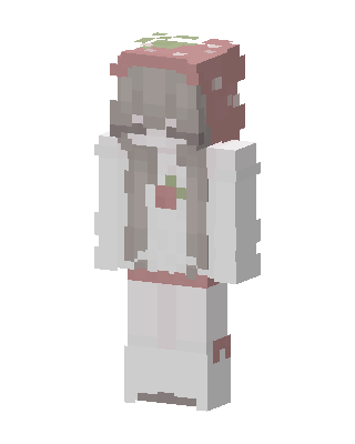 Strawberry Hat Girl skin, 3D preview