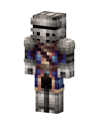 Gray Knight Boy Minecraft skin