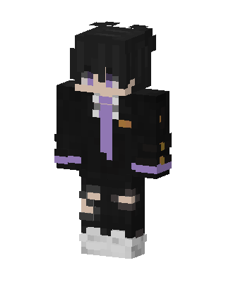 Black Student Boy skin, 3D preview