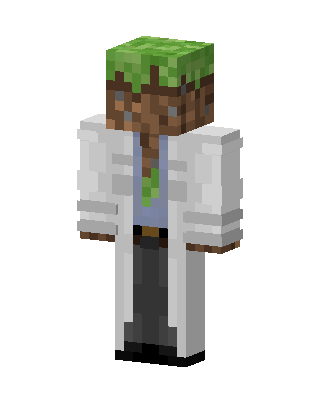 Grass Scientist skin, 3D preview