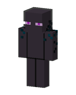 Enderman skin, 3D preview