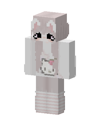 White Bunny Girl Minecraft skin