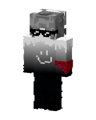 Gray Emo Boy skin, 3D preview