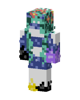 Teal Mob skin, 3D preview