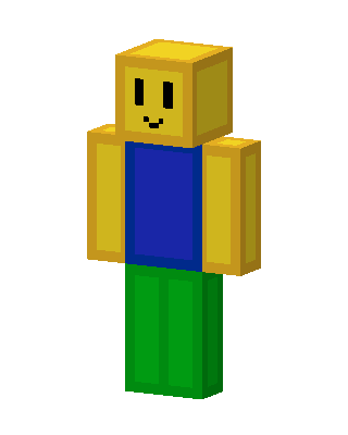 Roblox Noob skin, 3D preview
