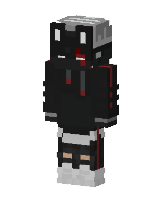 Shadow Hoodie Cat Minecraft skin