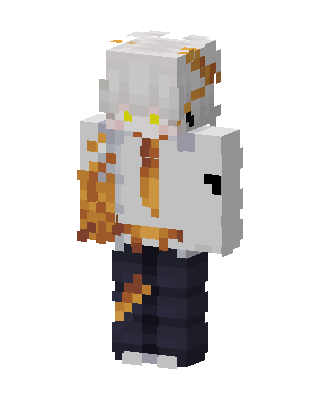 White Suit Boy skin, 3D preview