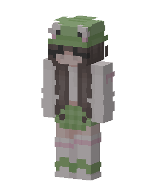 Frog Hat Girl Minecraft skin