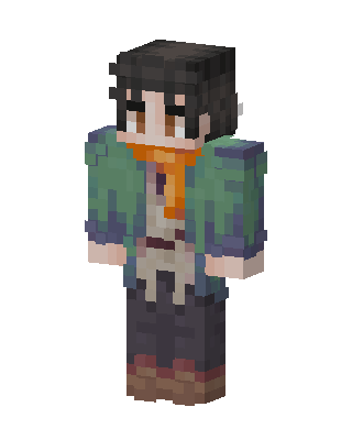 Scarfed Wanderer Minecraft skin