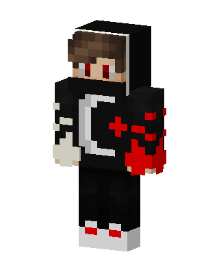 Black Villain Boy skin, 3D preview