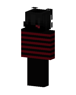 Black Villain Boy skin, 3D preview
