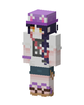 Purple Bucket Hat skin, 3D preview