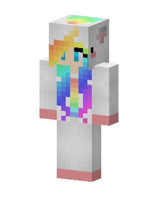 White Pride Girl Minecraft skin
