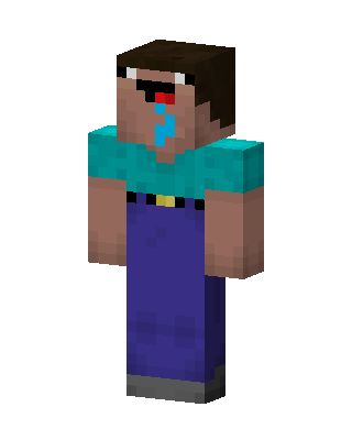 Derpy Steve skin, 3D preview