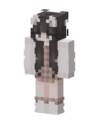 Cozy Bear Girl skin, 3D preview