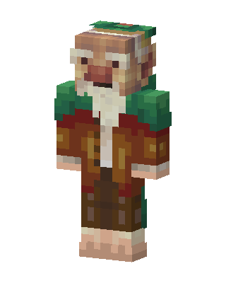 Brown Holiday Boy Minecraft skin