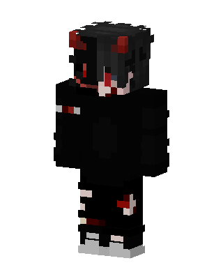 Crimson Imp Minecraft e-girl skin
