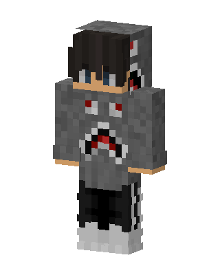 Shark Hoodie Boy Minecraft skin
