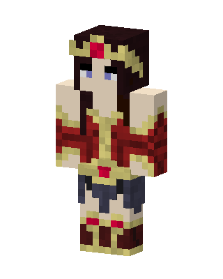 Crimson Queen skin, 3D preview