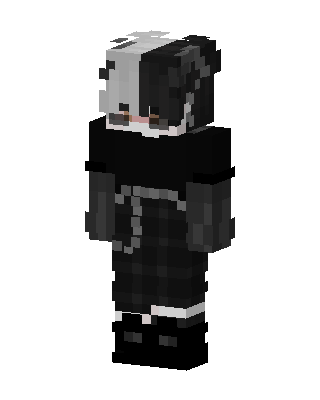 Black Villain Boy skin, 3D preview