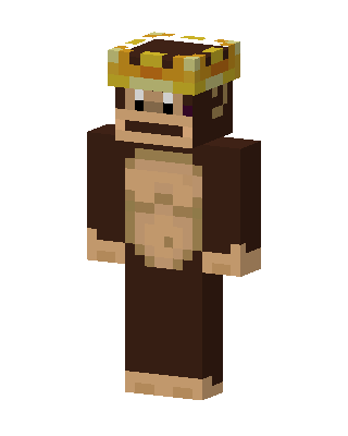 Brown King Minecraft skin
