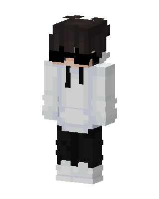 White Player Boy skin, 3D preview