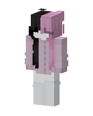 Pink Cutie Girl skin, 3D preview