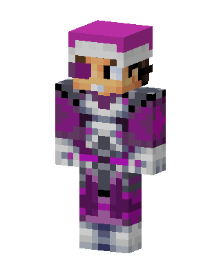 Purple Fighter Girl Minecraft skin