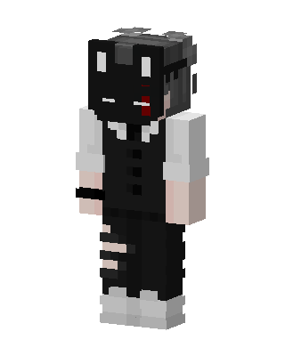 Shadow Cat Boy skin, 3D preview