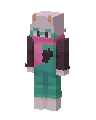 Teal Animal Girl skin, 3D preview