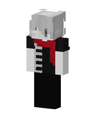 Crimson Scarf skin, 3D preview