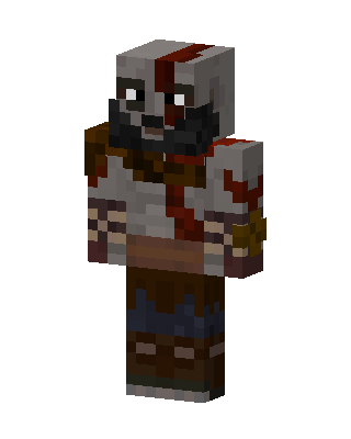 Kratos skin, 3D preview