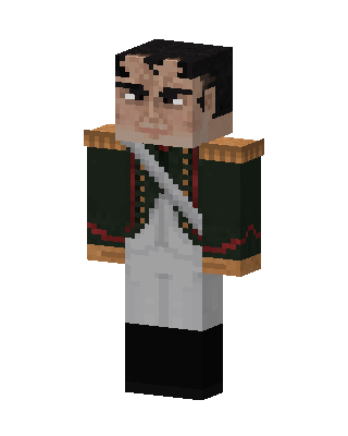Napoleonic Officer skin, 3D preview