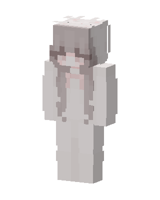 White Player Girl skin, 3D preview