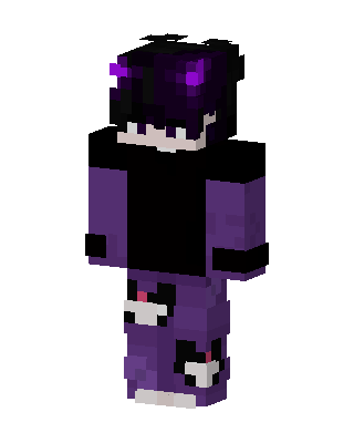 Purple Void Hoodie skin, 3D preview