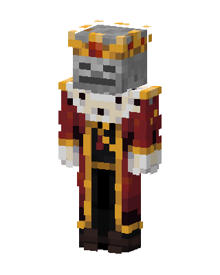 Skeleton King Minecraft red skin