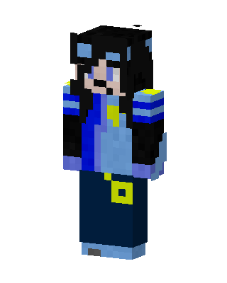 Blue Anime Boy Minecraft skin