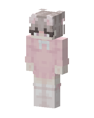 Pink Bear Hoodie Minecraft skin